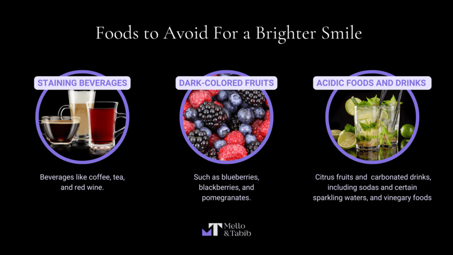 Foods and drinks to avoid for a brighter smile