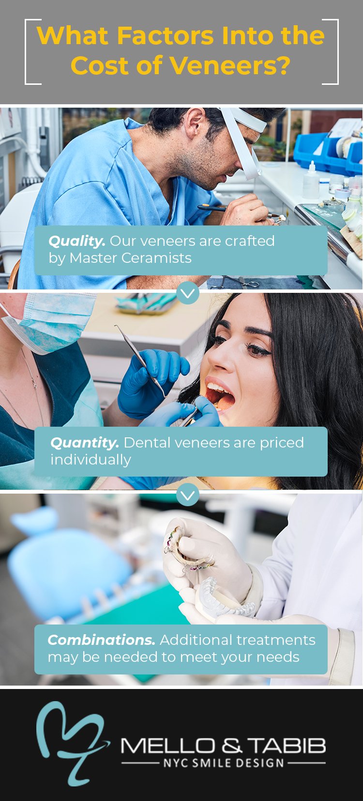 What Factors into the Cost of Dental Veneers Infographic